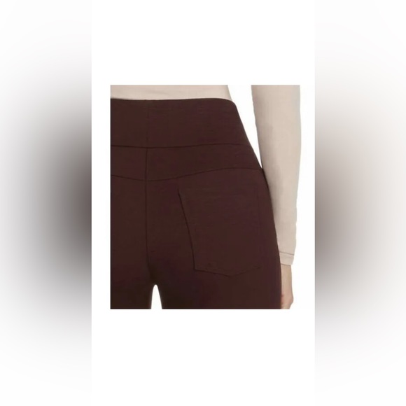 Matty M Women's High Rise Pull On Slub Legging Pant Back Patch Pockets - Picture 5 of 5